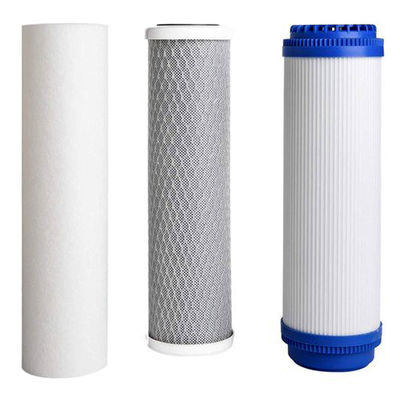 Cartucho de filtro de carbono ativado de 1 micron e 5 microns para remoção de gases de cloro de metais pesados mal cheirosos