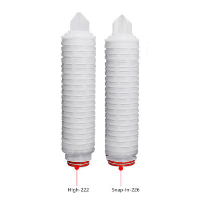 Cartucho de filtro plissado de PP para filtragem de água Lojas de alimentos e bebidas preferidas pelos compradores