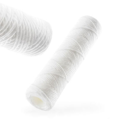 Cartucho de filtro de ferida de cordas de 20 polegadas de PP para filtração de líquidos viscosos de xarope industrial