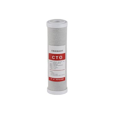Cartucho de filtro CTO de carbono ativado para piscina com pressão de água de 0,1 a 0,4 MPA