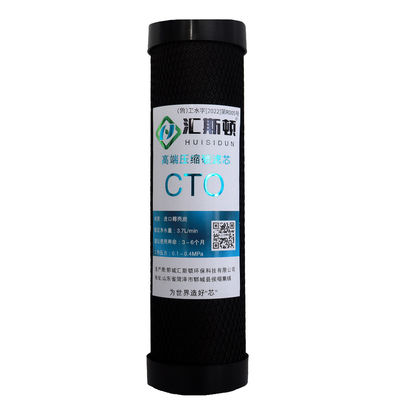 Filtro de purificador de água comercial de rede de polietileno 10/20 polegadas Filtro de água de carbono ativado comprimido