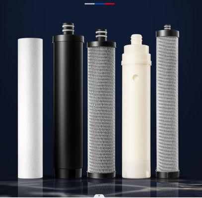 Purificador de água de aço inoxidável de 5 estágios 220V T33 Post-carbon Filter montado na parede