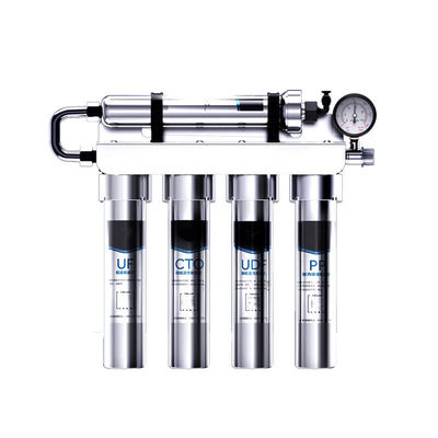 Aplicativo controlado 304 Inoxidável 5 estágios PP CTO RFC UF T33 Purificador de água de aço inoxidável