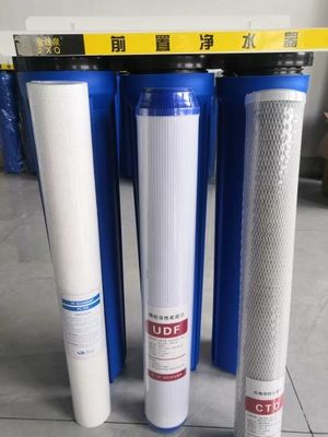 Sistema de filtragem de 20" x 2,5" Big Blue de três caixas para filtragem de água de alta capacidade