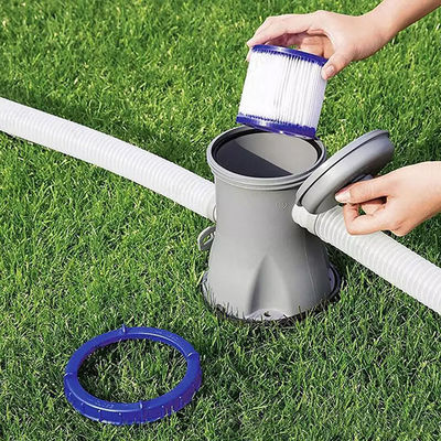 PP Azul branco 10*4,5 polegadas Sistema de filtro de cartuchos de piscina de alto fluxo acima do solo