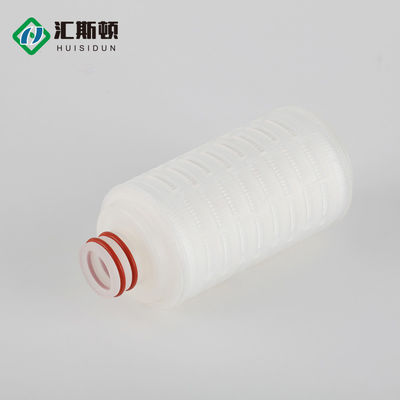 Cartucho de filtro de água de membrana plissada de PTFE de 10 polegadas e 0,1 microns para tratamento biológico