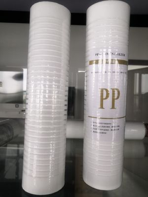 Elementos de filtragem de sedimentos de PP de 10 * 2,5 polegadas para equipamento de purificação de água doméstica