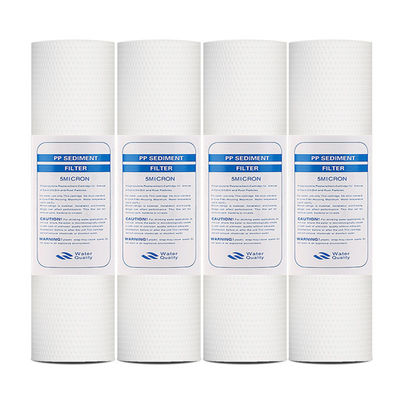 Ionizador branco para uso doméstico 1 Micron 5 Micron 20 Inch Melt Blown PP Sediment Filter Element