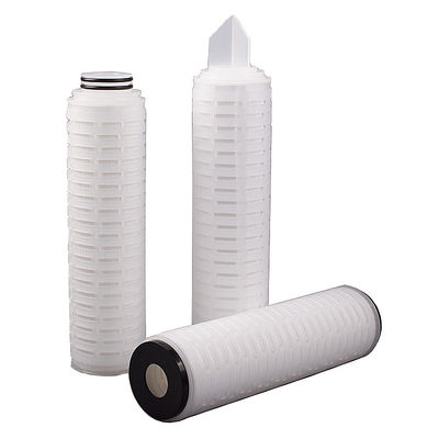 20 polegadas PES cartucho de filtro plissado para todo o sistema de purificação de água da casa 1um 5um