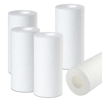 1 Micron PP Polyspun Cartucho de filtro de sedimentos ranhurado para filtragem de segurança RO 5 polegadas