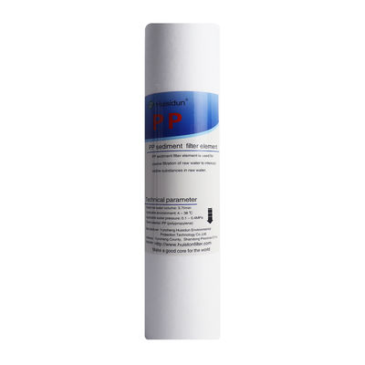 Fluxo de filtragem grande 10 polegadas 20 polegadas 1 Micron 5 Micron PP Cartuchos de filtro soprado fundido