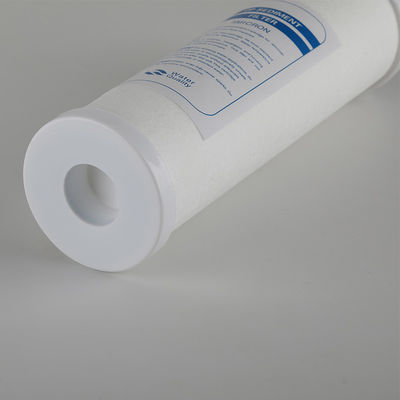 Fluxo de filtragem grande 10 polegadas 20 polegadas 1 Micron 5 Micron PP Cartuchos de filtro soprado fundido