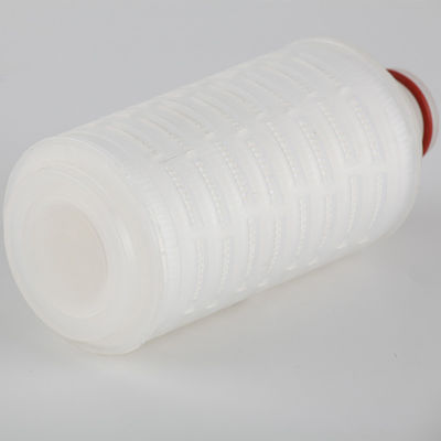 Filtros de membrana Pes de 5 polegadas para filtração de vinho 0.2 Microns PP cartuchos de filtro plissados