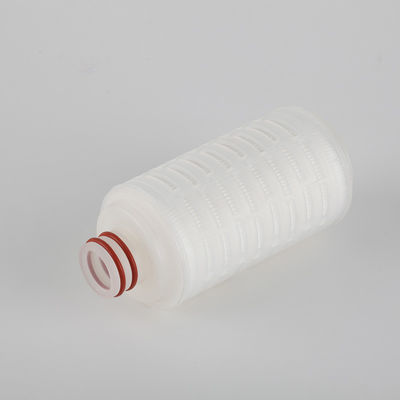 Filtros de membrana Pes de 5 polegadas para filtração de vinho 0.2 Microns PP cartuchos de filtro plissados