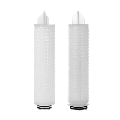 Filtro de álcool 10 polegadas PES cartuchos de filtro plissados para filtragem de alimentos e bebidas