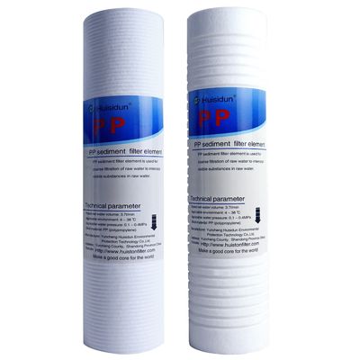 Cartucho de filtro soprado de algodão 25*6,2cm Tamanho para sistema de osmose reversa
