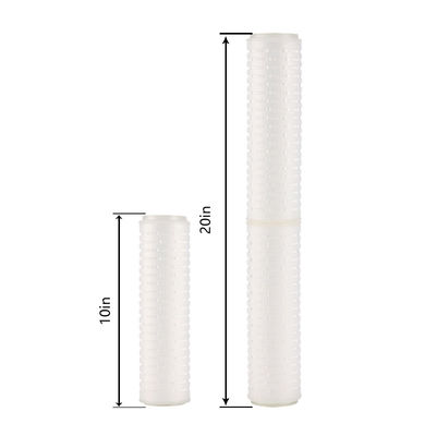 Cartucho de filtro de vinho plissado microporous de 20 polegadas PP para processamento de alimentos e bebidas