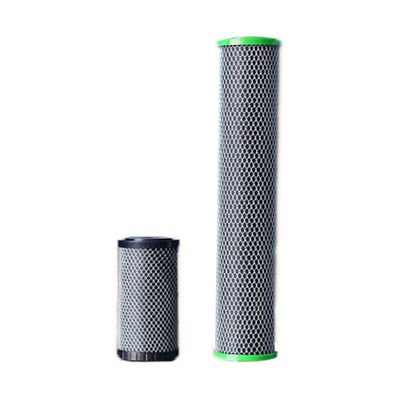 Cartucho de filtro de carbono ativado inibidor de escala CTO verde de 20 polegadas para purificadores de água domésticos