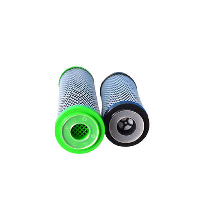 Cartucho de filtro de carbono ativado inibidor de escala CTO verde de 20 polegadas para purificadores de água domésticos
