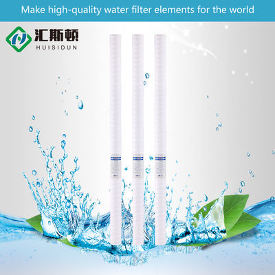 Elemento de filtro de ferida espiral de engenharia industrial de 40 polegadas para sistema de tratamento de água