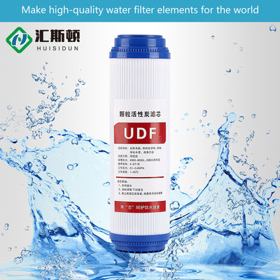 10 Inch Udf Coconut Shell Carvão Ativado Granular Carbono Quick Connect Filter Element