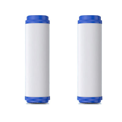 Imagem mostra filtro de carbono ativado de casca de coco de 10 polegadas para sistema de osmose reversa RO