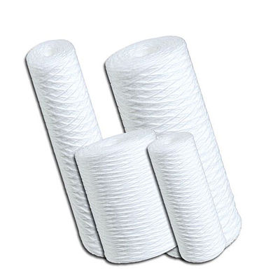 Cartucho de filtro de sedimentos de fibra de vidro para filtração microeletrônica de 20 polegadas