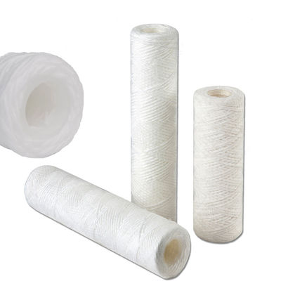 Cartucho de filtragem de feridas de cordas de 10 polegadas e 5 microns de PP para pré-filtração de água potável