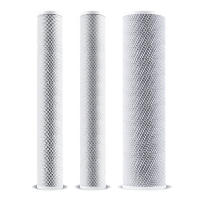 Cartucho de filtro de carbono ativado de 20 polegadas CTO Coconut Shell para purificadores de água comerciais