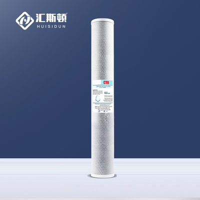 Filtro de filtragem de ar de carbono para cartucho de filtro de carbono CTO de 20 polegadas em branco e azul