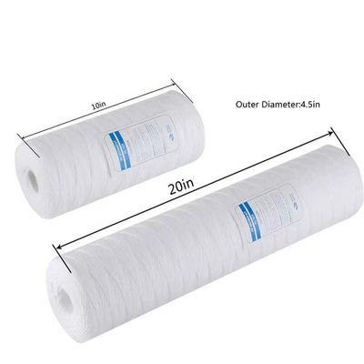 Filtro de fio de fibra de cordas de 20 polegadas para aplicações industriais de filtragem