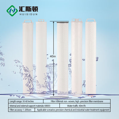 Sistema de filtro de tratamento de água com membrana de cartucho plissado de alto fluxo, peso de 1,5 kg