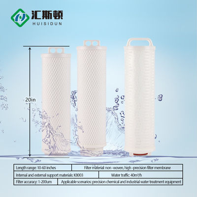 40 polegadas 5 micron High Flow Element Filtro Plissado para 3M Parker PP Style Fluxo Elétrico