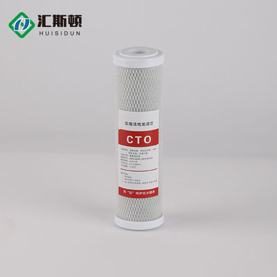 Cartucho de filtro de água de bloco de carbono ativado à base de carvão de 5 micrões para pré-filtração doméstica