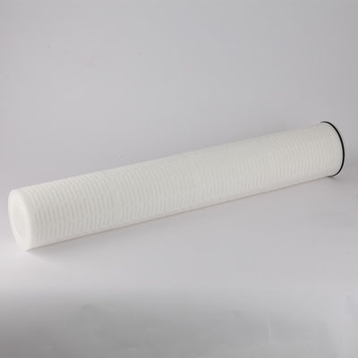 Cartucho de filtro de profundidade plissado de 40 polegadas de alto fluxo de PP para tratamento de água de usinas de energia