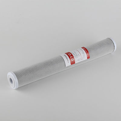 Cartucho de filtro de água de bloco de carbono ativado de 10 polegadas 20 polegadas 1 micrão para pré-filtração de água
