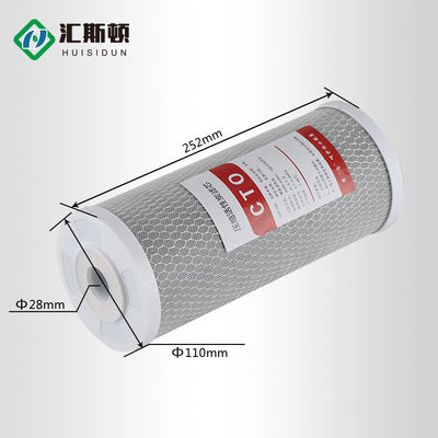 3.5kg Shell de Coco Filtro de Água Comprimida de Carbono Ativado 0.5um 10 * 2.5 polegadas CTO