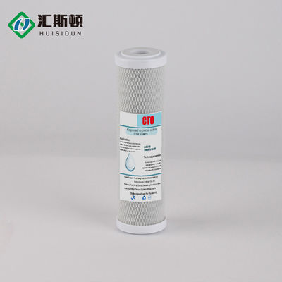 Fonte 10 polegadas de purificador de água Cto carbono comprimido Rod Filter elemento para L 20in*2.5