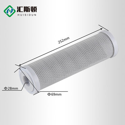 Fonte 10 polegadas de purificador de água Cto carbono comprimido Rod Filter elemento para L 20in*2.5