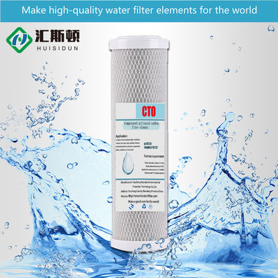 Fonte 10 polegadas de purificador de água Cto carbono comprimido Rod Filter elemento para L 20in*2.5