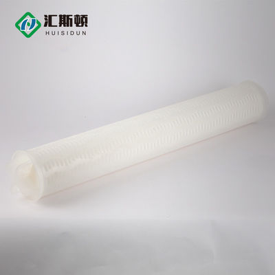 Elemento de filtro de água plissado de grande fluxo de 0,1 micron para filtração industrial