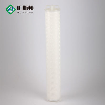 Elemento de filtro de água plissado de grande fluxo de 0,1 micron para filtração industrial