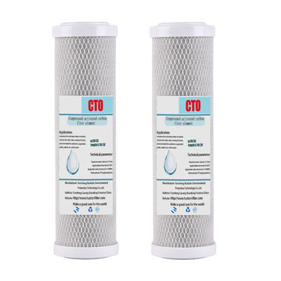 Cartucho de filtro de carbono ativado de 10 polegadas para solução industrial de purificação de água
