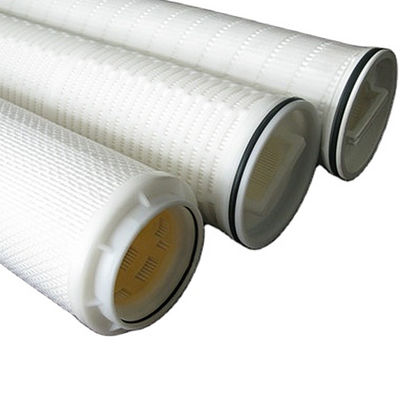Cartucho de filtro plissado de alto fluxo de 20 polegadas e 40 polegadas para tratamento de águas residuais, exceto ferrugem