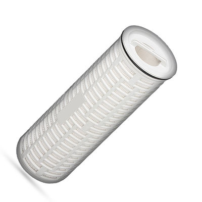 Cartucho de filtro plissado de alto fluxo de 20 polegadas e 40 polegadas para tratamento de águas residuais, exceto ferrugem