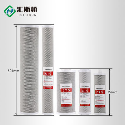 Filtro Cto Natural de Concha de Coco L 10*4,5 para Purificação de Água Sem Poluição