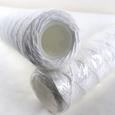 Cartucho de filtro de sedimentos de cordas de feridas industriais 10 20 30 40 polegadas 1 3 5 10 Microns Filtro