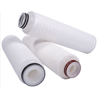 0.1-10 Cartuchos de filtro de alta vazão de papel de água plissado de metal de micrões para a sua loja de alimentos