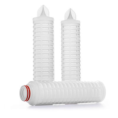 0.1-10 Cartuchos de filtro de alta vazão de papel de água plissado de metal de micrões para a sua loja de alimentos
