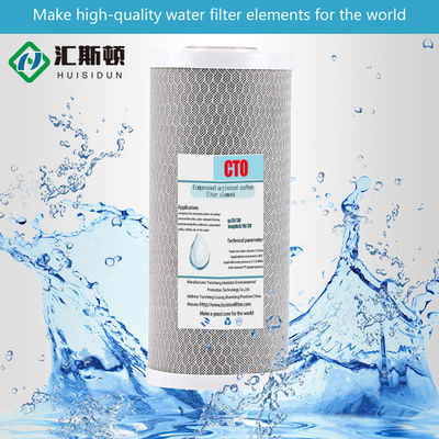 40" elemento de filtro de bloco de carbono ativado para filtragem eficaz de água em toda a casa